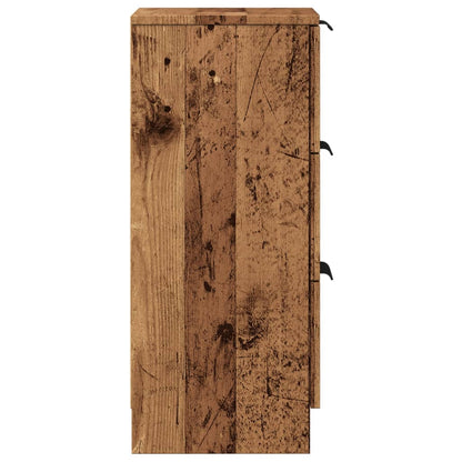 Skjenk Gammelt Tre 30x30x70 cm