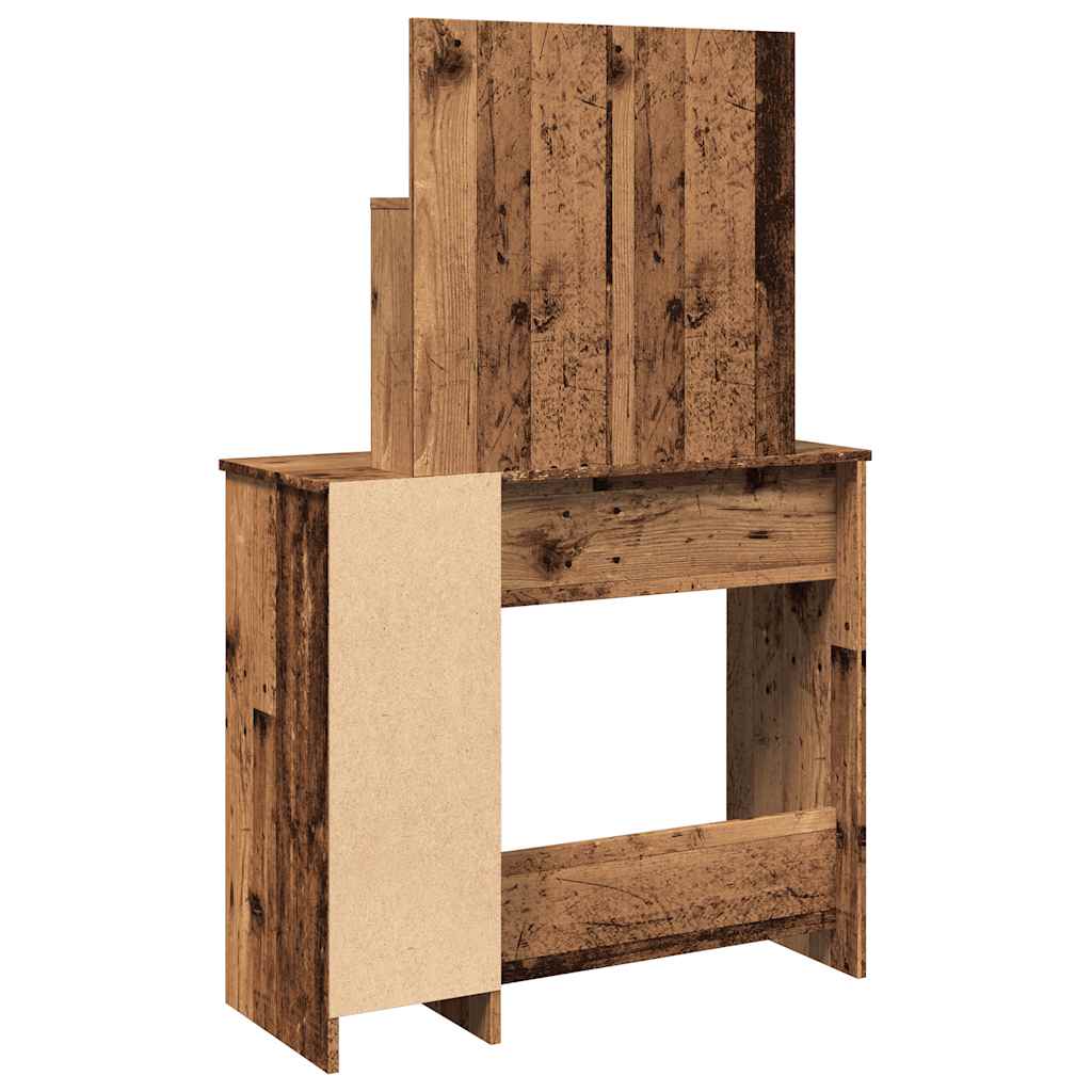 Sminkebord Gammelt Tre speil 86,5x35x136 cm