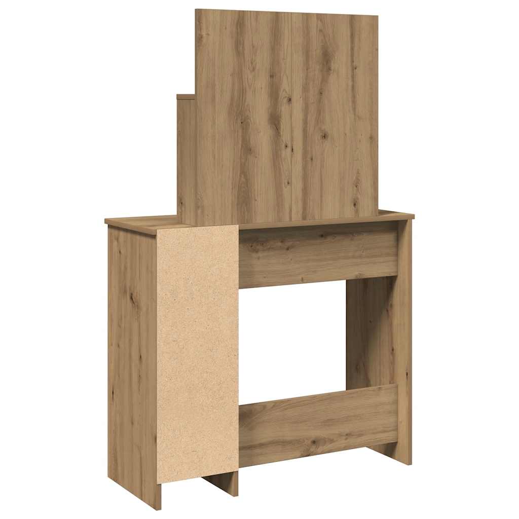 Sminkebord Artisan Eik speil 86,5x35x136 cm