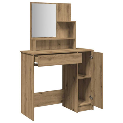 Sminkebord Artisan Eik speil 86,5x35x136 cm