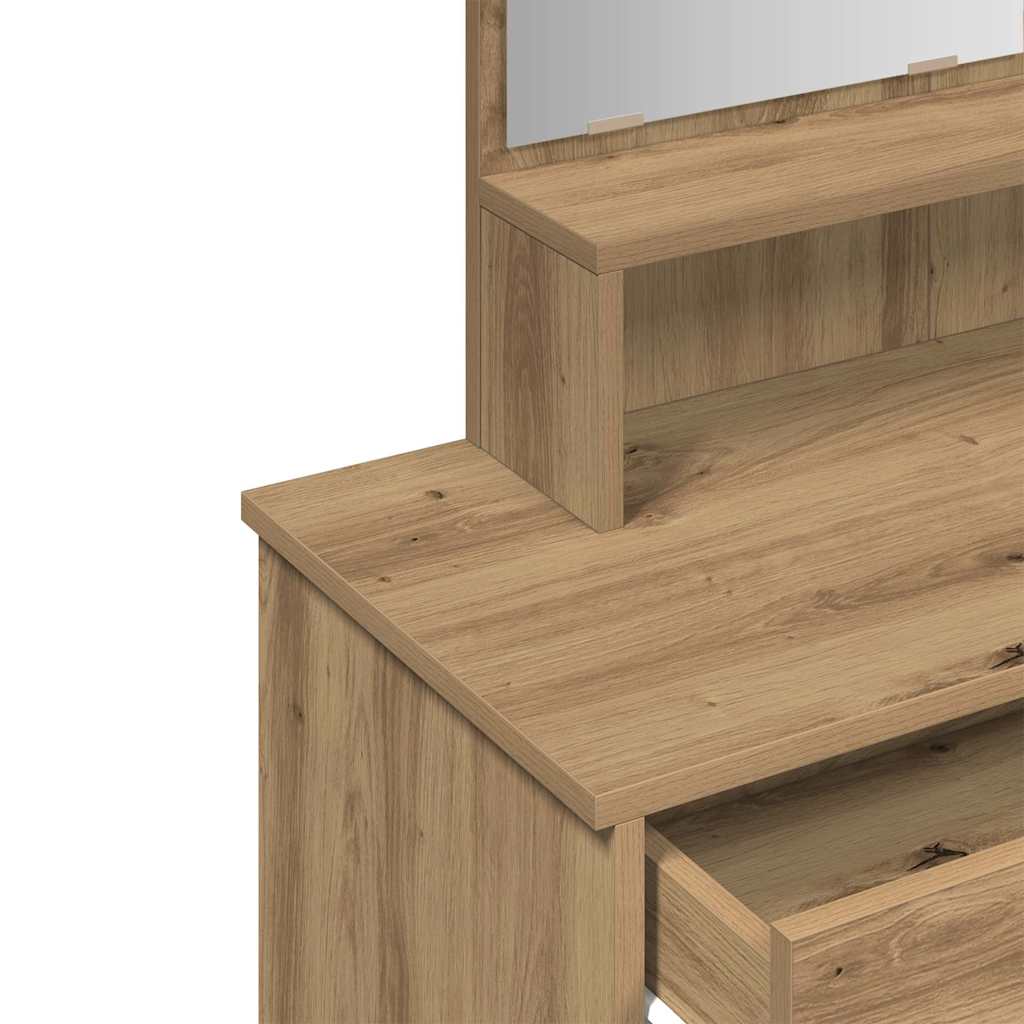 Sminkebord Artisan Eik speil 86,5x35x136 cm