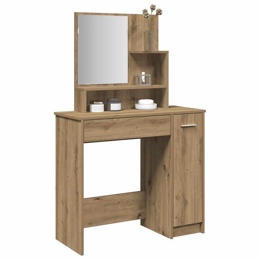 Sminkebord Artisan Eik speil 86,5x35x136 cm