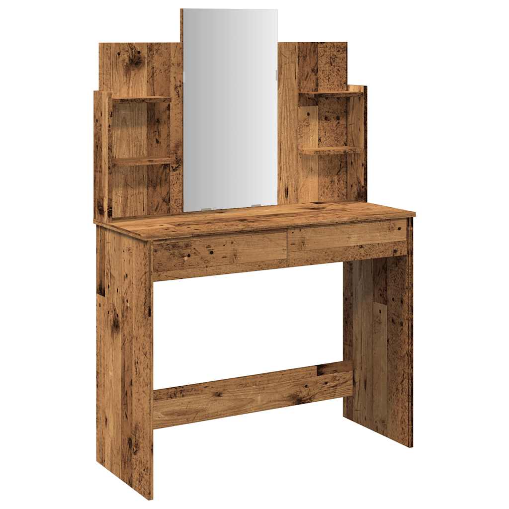 Sminkebord Gammelt Tre speil 96x39x142 cm