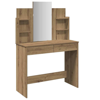 Sminkebord Artisan Eik speil 96x39x142 cm