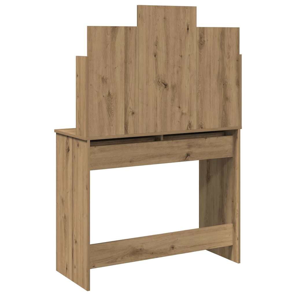 Sminkebord Artisan Eik speil 96x39x142 cm