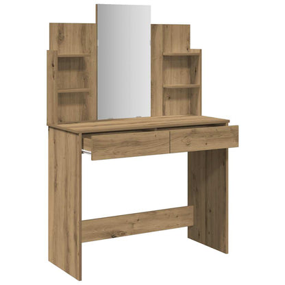 Sminkebord Artisan Eik speil 96x39x142 cm