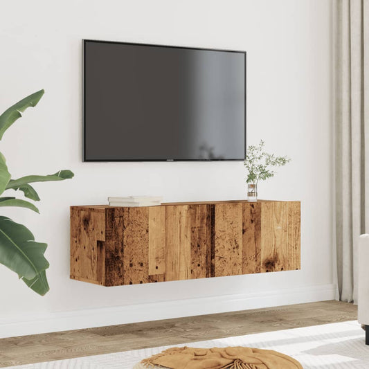TV-Møbel Gammelt Tre Tv-benker 2 stk 100x30x30 cm