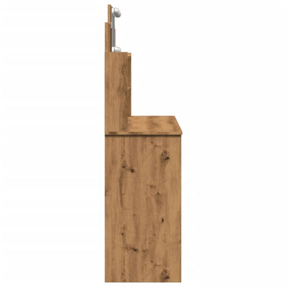 Sminkebord Artisan Eik LED 96x40x142 cm