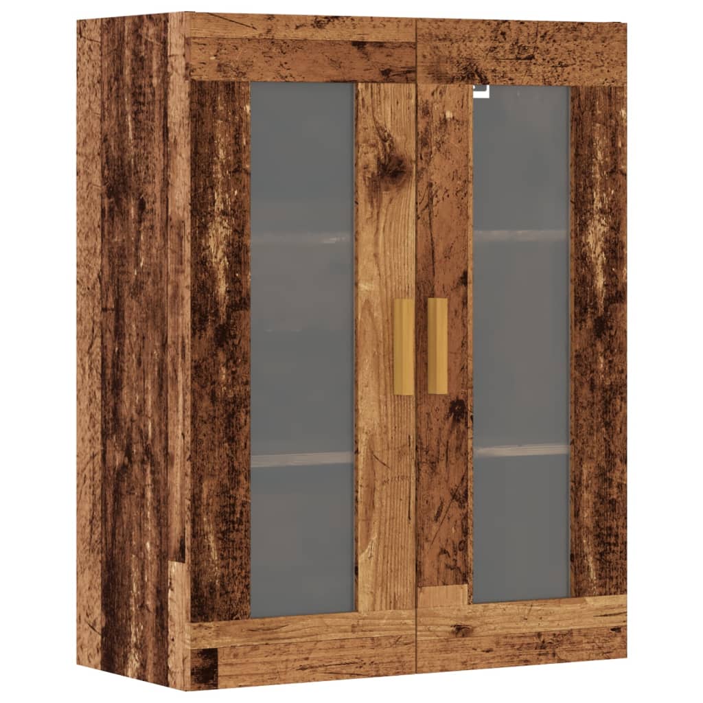Veggskap Gammelt Tre 69,5x34x90 cm