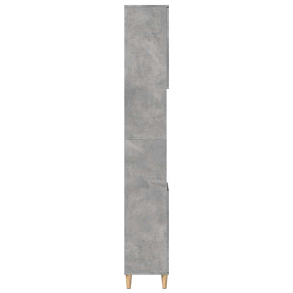 Baderomsskap Betonggrå 30x30x190 cm