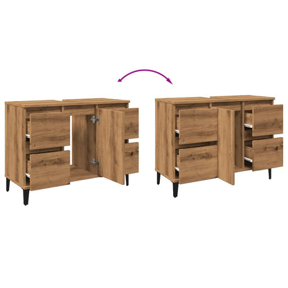 Servantskap Artisan Eik 80x33x60 cm