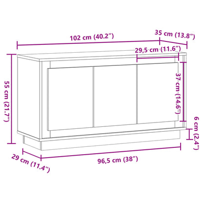 Skjenk Artisan Eik 102x35x55 cm