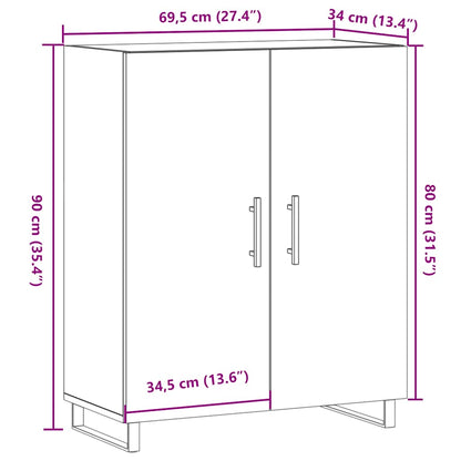 Skjenk Gammelt Tre 69,5x34x90 cm