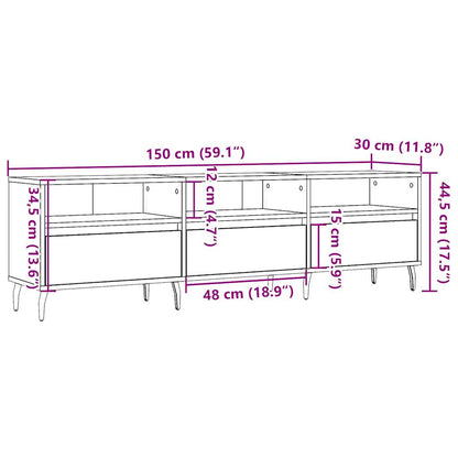 TV-Møbel Gammelt Tre Tv-benk 150x30x44,5 cm