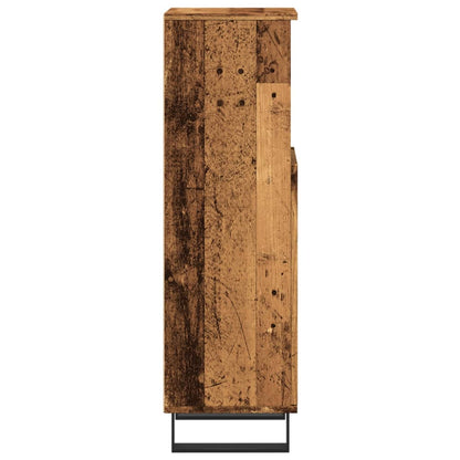 Baderomsskap Gammelt Tre 30x30x100 cm