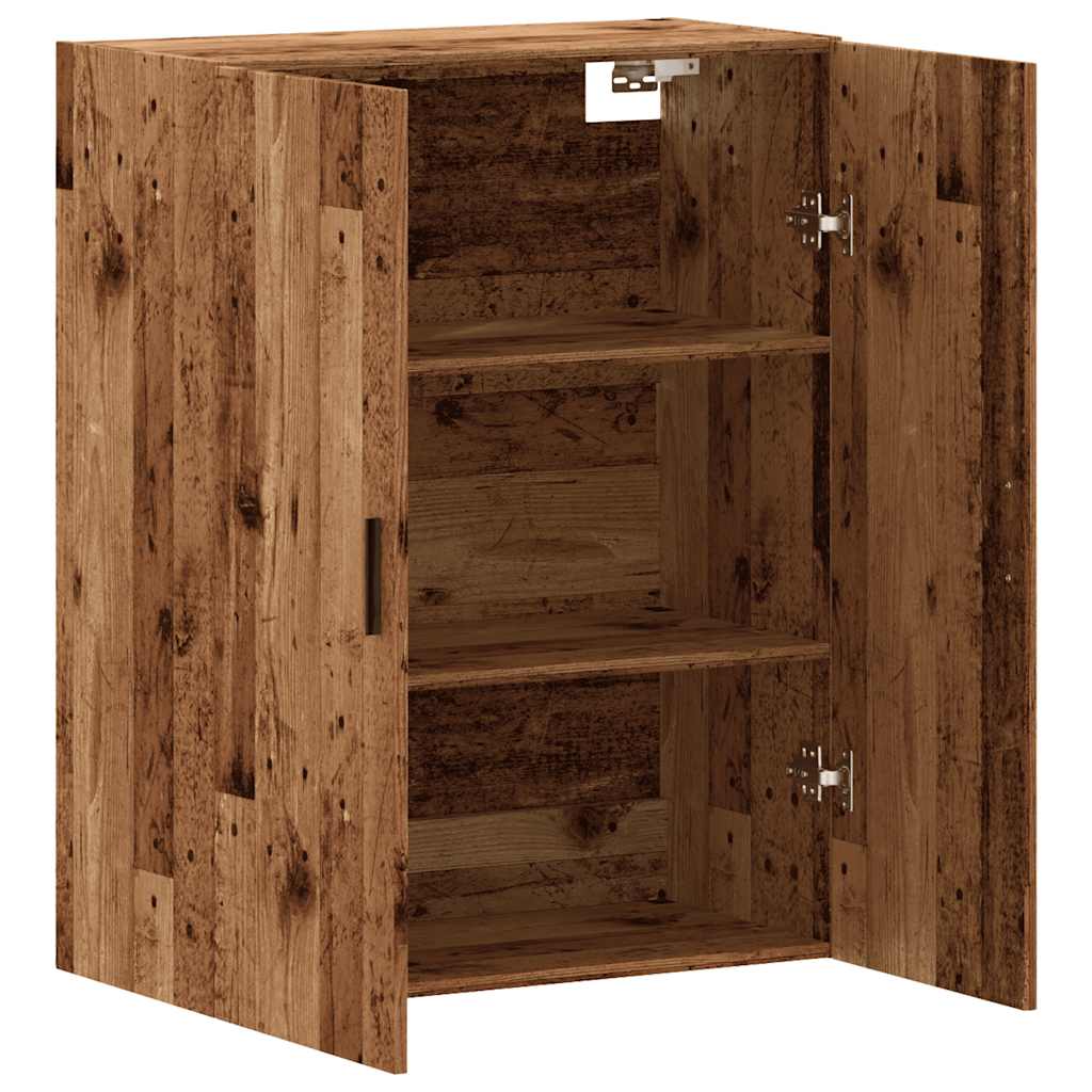 Veggskap Gammelt Tre 69,5x34x90 cm