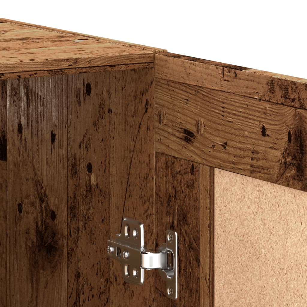 Veggskap Gammelt Tre 69,5x34x90 cm