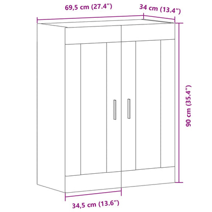 Veggskap Artisan Eik 69,5x34x90 cm
