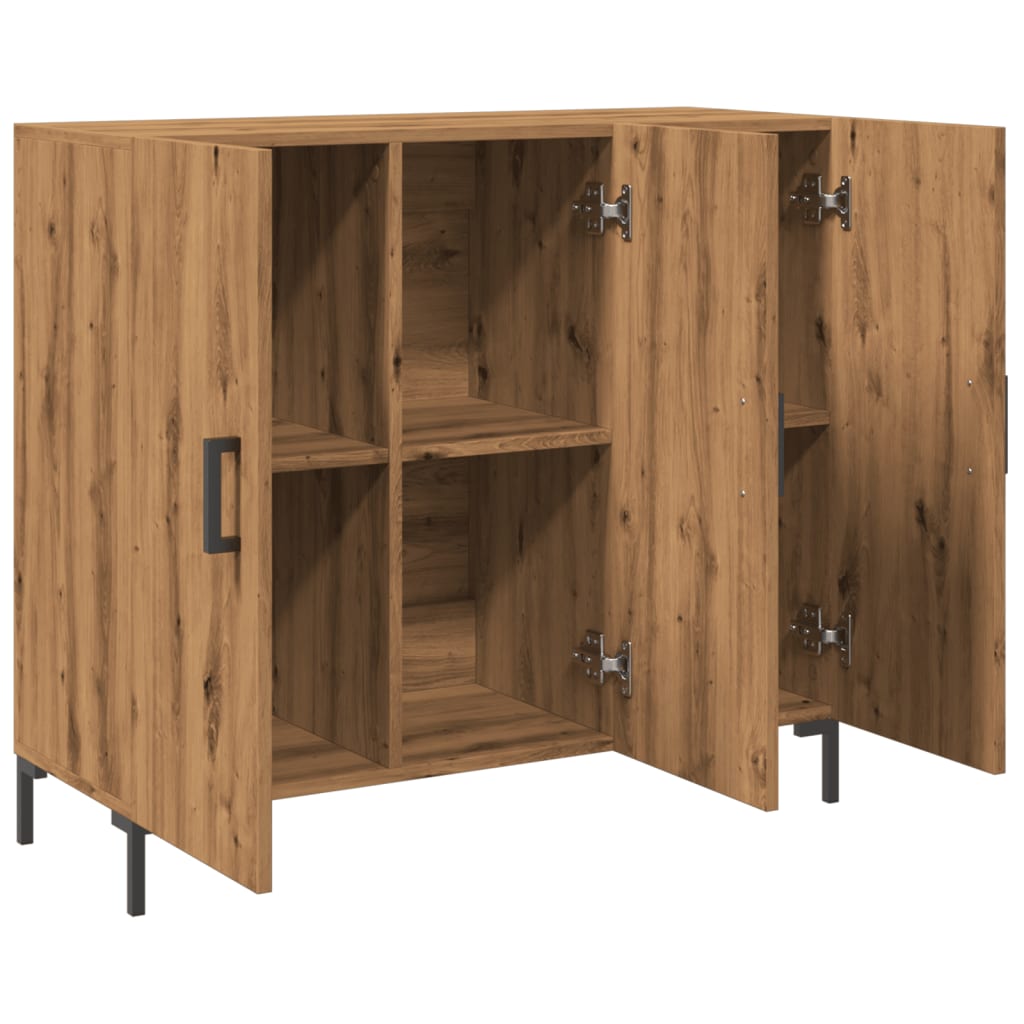 Skjenk Brun Eik 90x34x80 cm