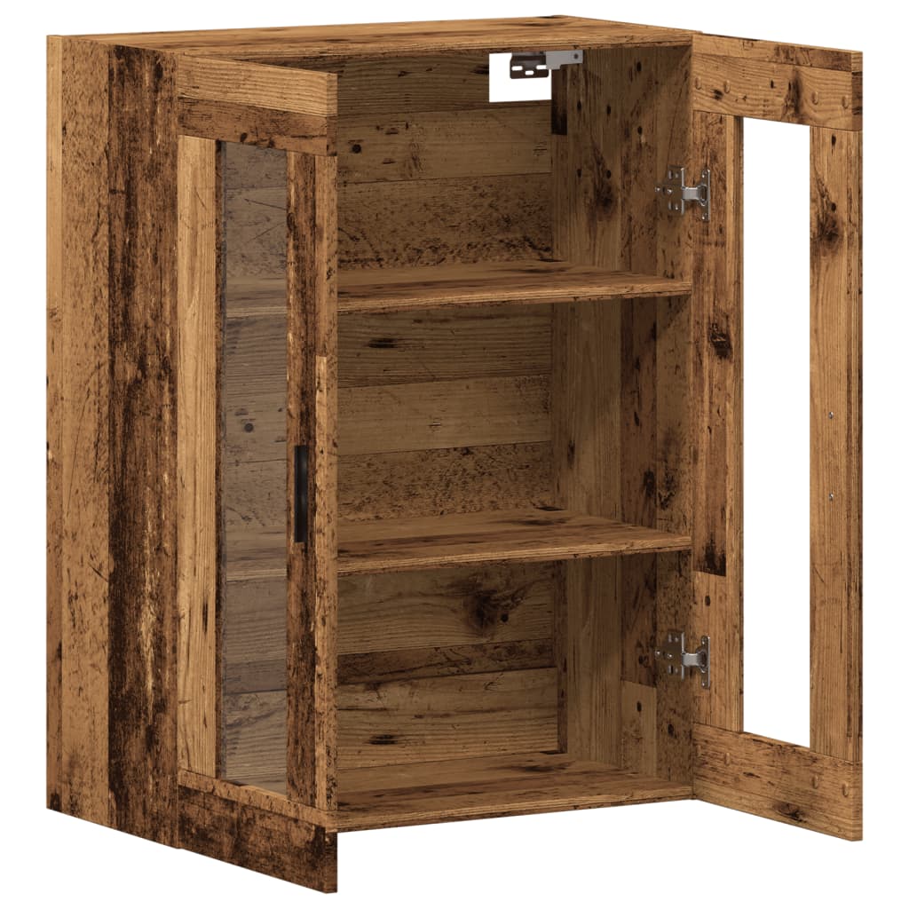 Veggskap Gammelt Tre 69,5x34x90 cm