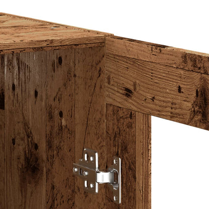 Veggskap Gammelt Tre 69,5x34x90 cm