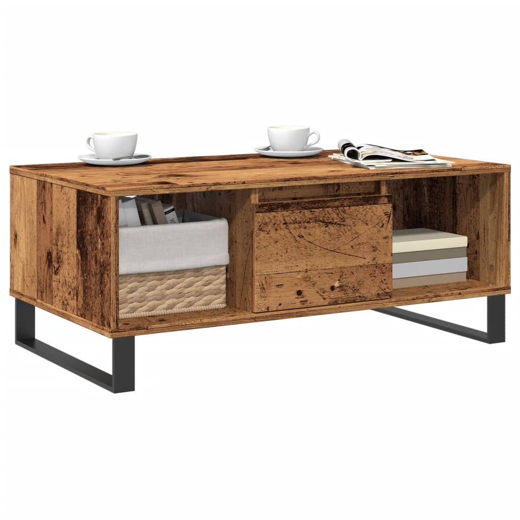 Salongbord Sofabord Gammelt Tre 90x50x36,5 cm