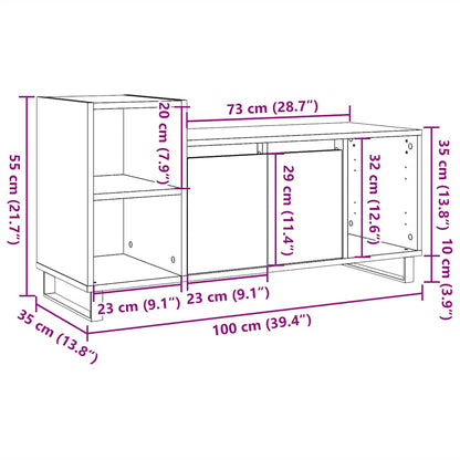 TV-Møbel Gammelt Tre Tv-benk 100x35x55 cm