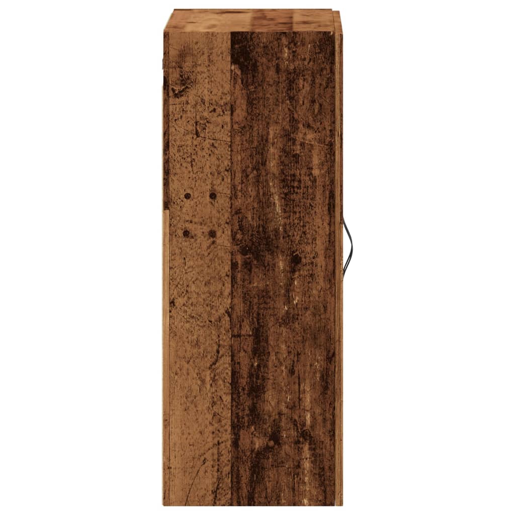 Veggskap Gammelt Tre 69,5x34x90 cm