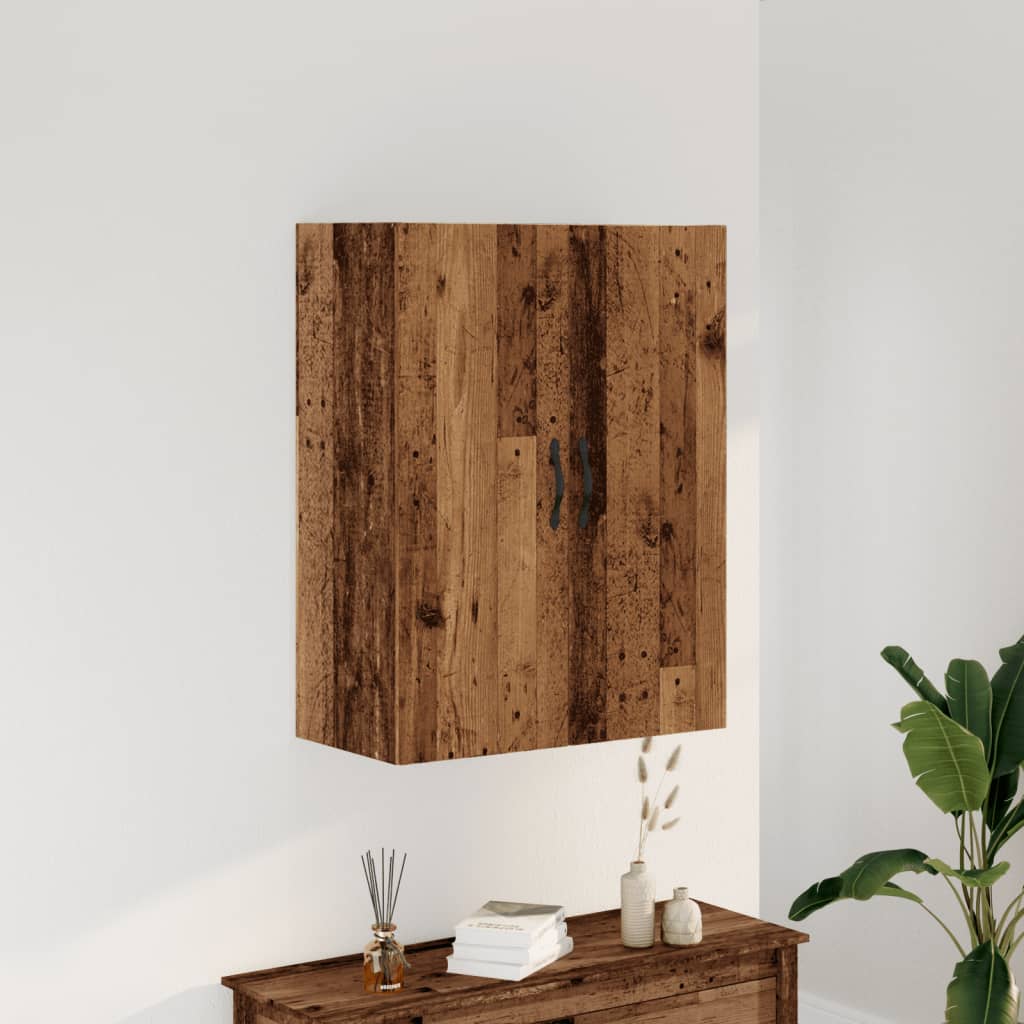 Veggskap Gammelt Tre 69,5x34x90 cm