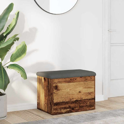 Sittebenk Oppbevaringsbenk Gammelt Tre 62x42x45 cm