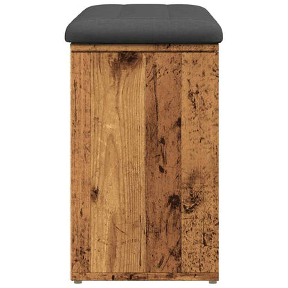 Skoskap Skohylle Skobenk Gammelt Tre 82x32x50 cm