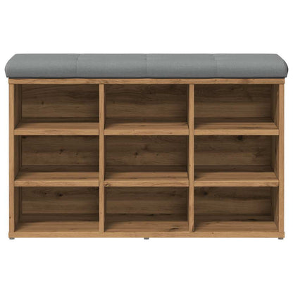 Sittebenk Skohylle Artisan Eik 82x32x50 cm