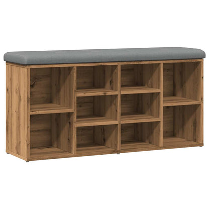 Sittebenk Skohylle Artisan Eik 102x32x50 cm