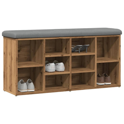 Sittebenk Skohylle Artisan Eik 102x32x50 cm