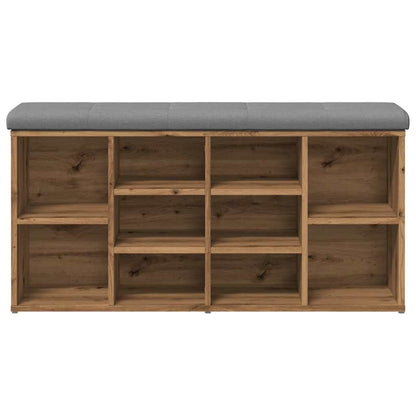 Sittebenk Skohylle Artisan Eik 102x32x50 cm