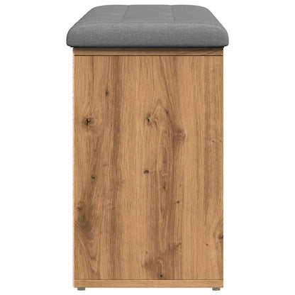 Sittebenk Skohylle Artisan Eik 102x32x50 cm