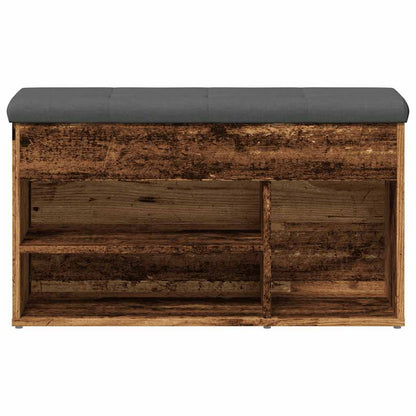 Skoskap Skohylle Skobenk Gammelt Tre 82x32x45,5 cm