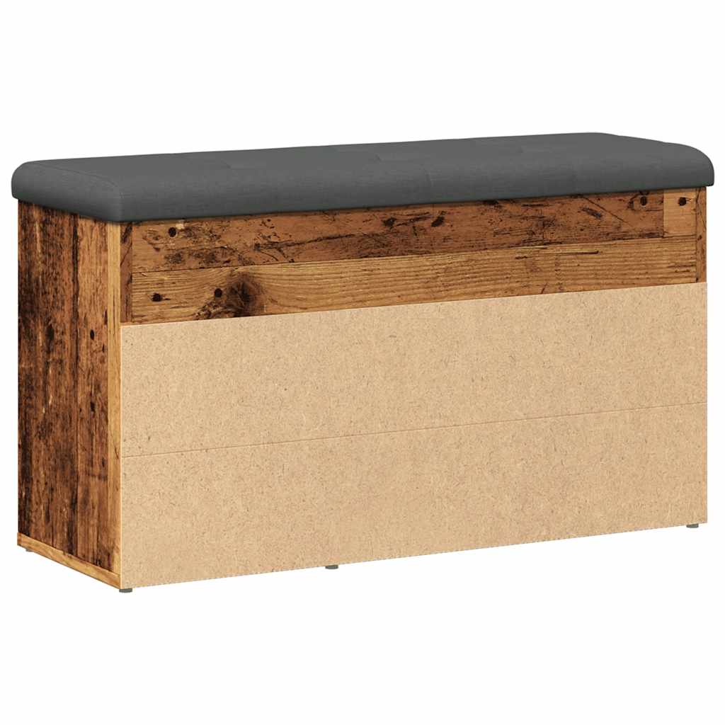 Skoskap Skohylle Skobenk Gammelt Tre 82x32x45,5 cm