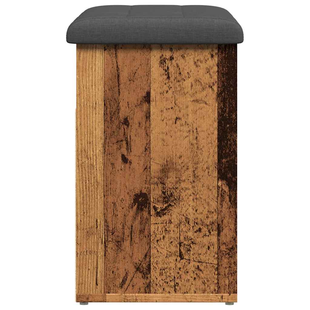 Skoskap Skohylle Skobenk Gammelt Tre 62x32x50 cm