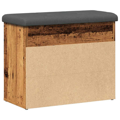 Skoskap Skohylle Skobenk Gammelt Tre 62x32x50 cm