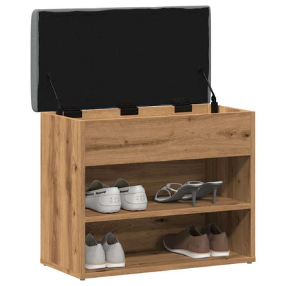 Sittebenk Skohylle Artisan Eik 62x32x50 cm