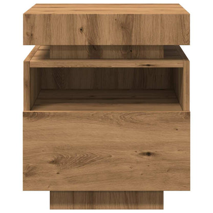 Nattbord Sengbord Artisan Eik med LED 40x39x48,5 cm