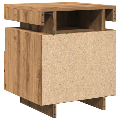 Nattbord Sengbord Artisan Eik med LED 40x39x48,5 cm