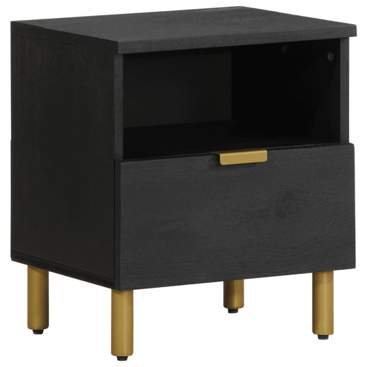 Nattbord Sengbord Svart 40x33x46 cm