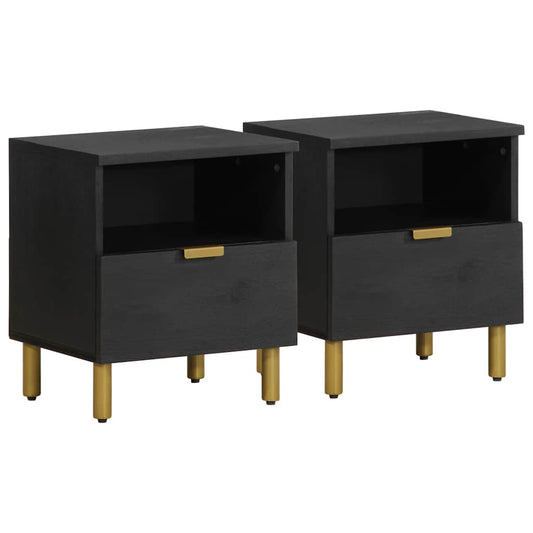 Nattbord Sengbord Svart 40x33x46 cm