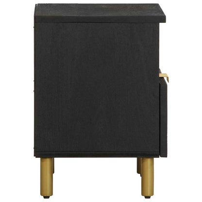 Nattbord Sengbord Svart 40x33x46 cm
