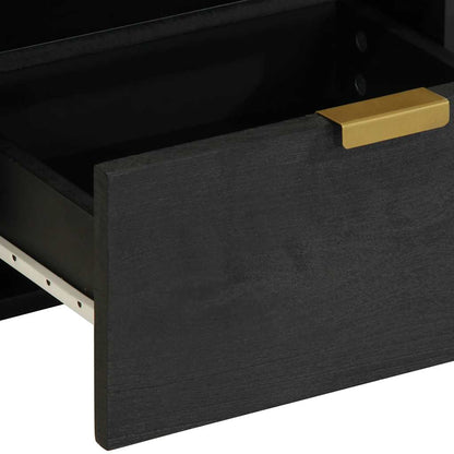Nattbord Sengbord Svart 40x33x46 cm