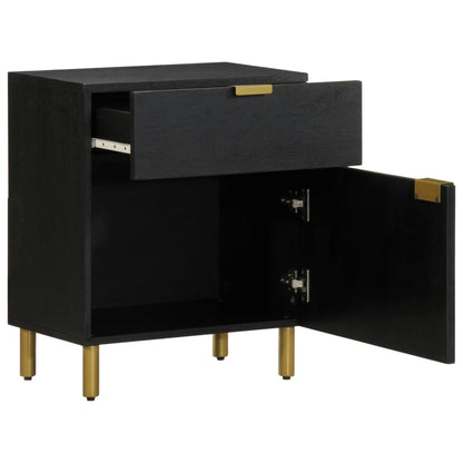 Nattbord Sengbord Svart 50x33x60 cm