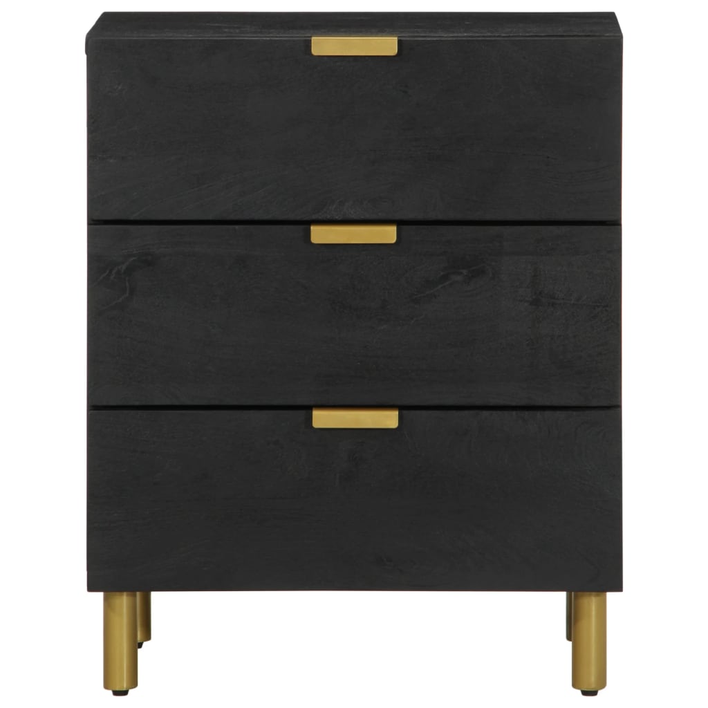 Nattbord Sengbord Svart 50x33x62 cm