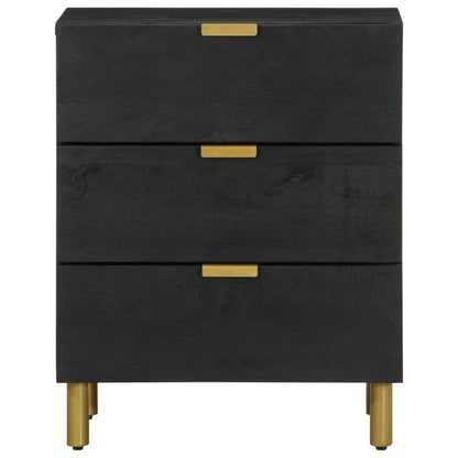 Nattbord Sengbord Svart 50x33x62 cm